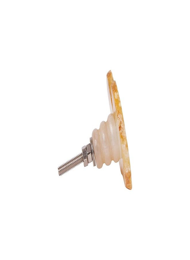 INDIAN ARTISANS Antique Agate Stone Knobs (Pack of 6) | Cabinet, Cupboard, Wardrobe Handles | Door Pull & Drawer Hardware | Kids Room Decorative Knobs | Ceramic, Marble, Wooden - Image 4